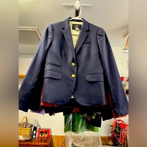 J. Crew School Boy Blazer Size 0 Classic 98% Wool Original